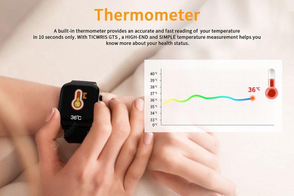 TICWRIS GTS, a body thermometer in every smartwatch